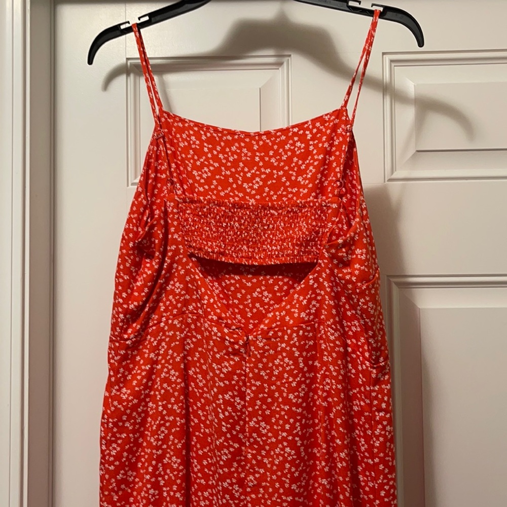 Summer spaghetti strap one piece jumpsuit